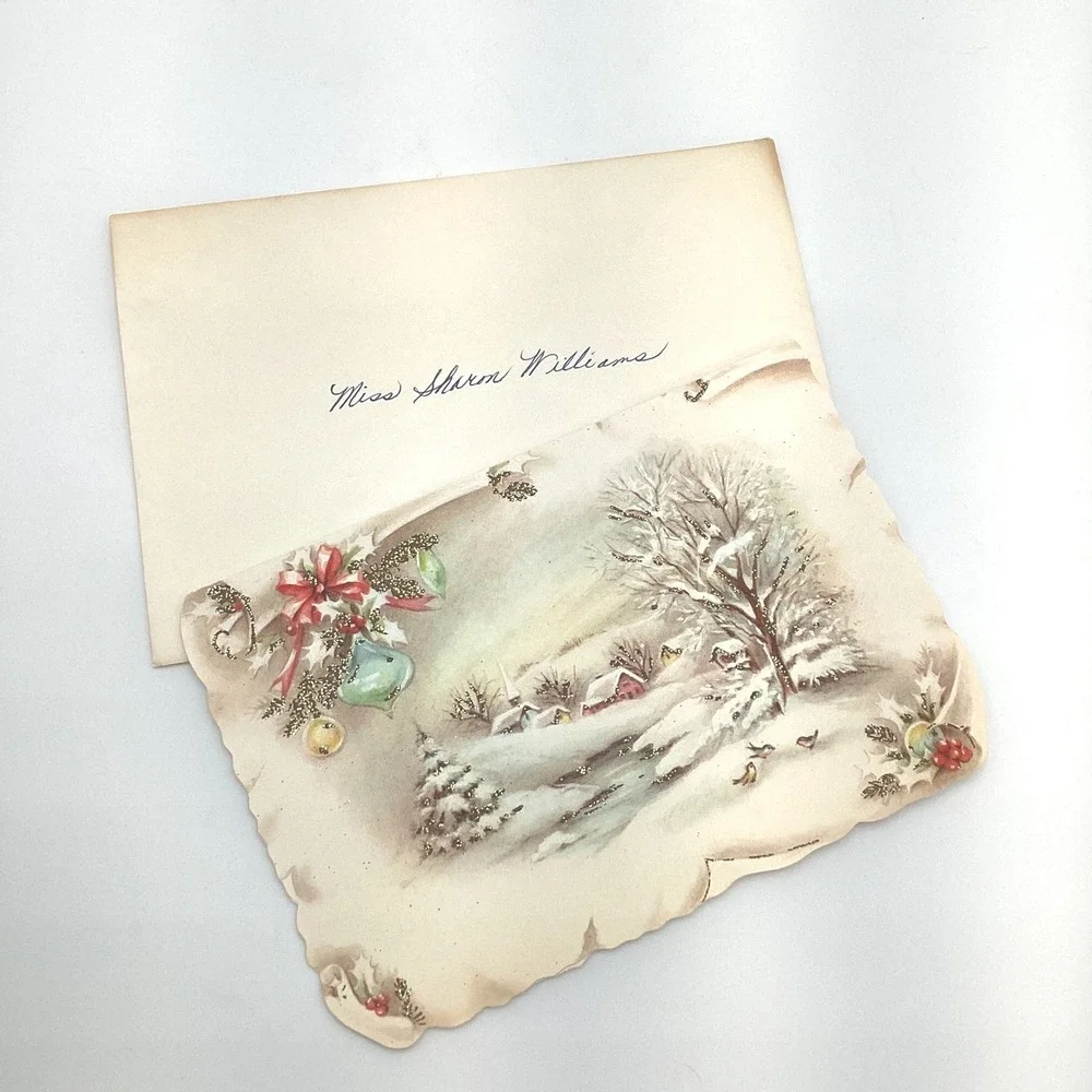 Vintage 1960s Miss Sharon‎ Williams Mail Lot Wedding Invitation Christmas Card